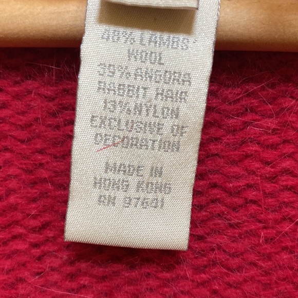 J Jill wool blended red sweater with front open - Picture 3 of 6